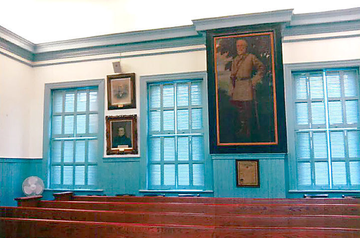 Courtroom Photo with Paintings